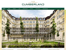 Tablet Screenshot of cumberland-kurfuerstendamm.de